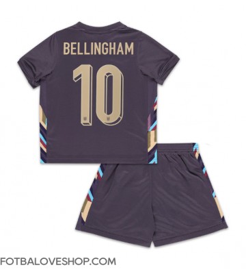Anglie Jude Bellingham #10 Dětské Venkovní Dres ME 2024 Krátký Rukáv (+ trenýrky)